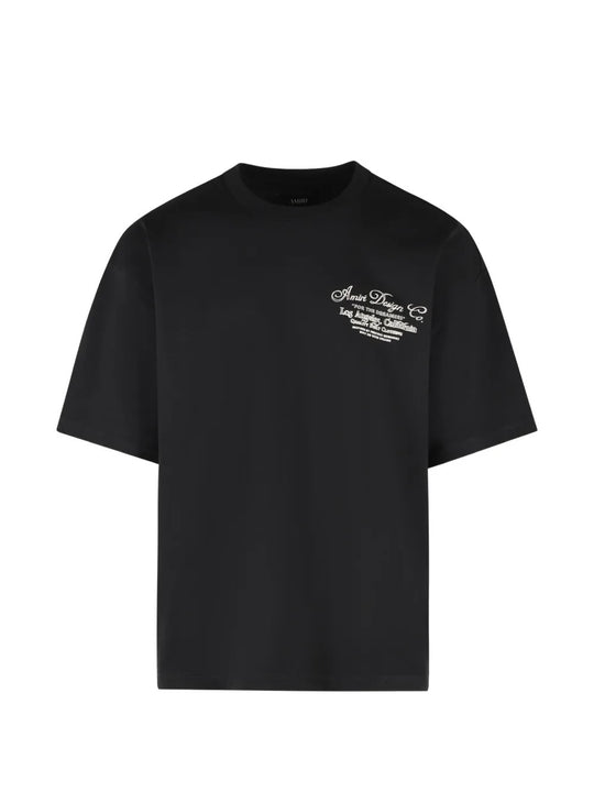 Black t-shirt, front view