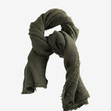 Green scarf,front view