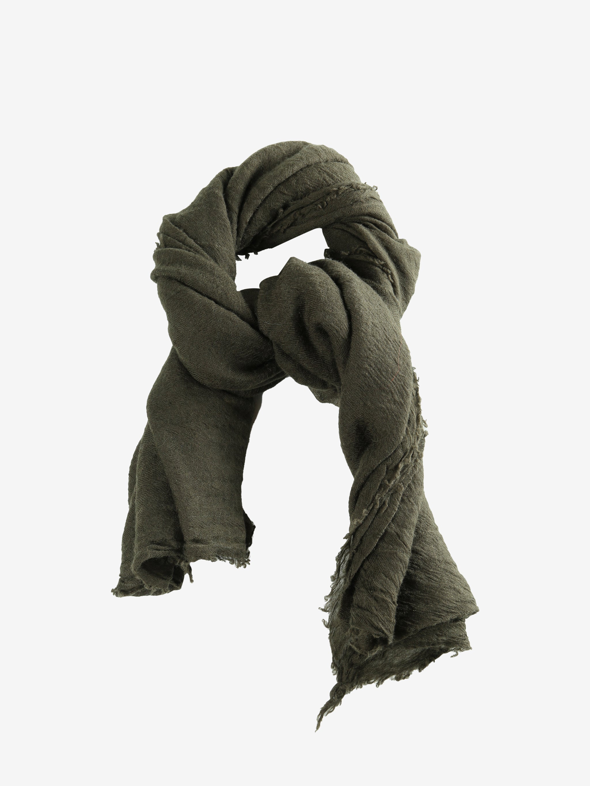 Green scarf,front view