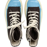 Brown sneakers, side view