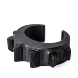 PARTS OF FOUR - Crescent Bracelet (Terrestrial Surfaced, Schorl, 30mm, KAS+KA+SCHR)