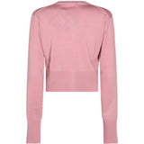 Pink knitwear, back view