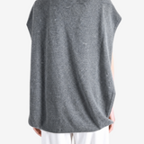 Grey dress, full body view