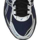 Navy shoes, front view