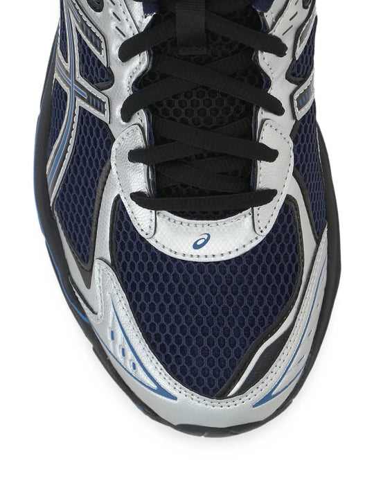 Navy shoes, front view
