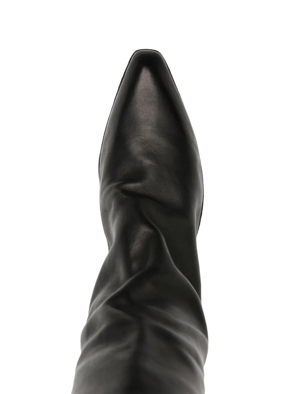 Black boots, front view