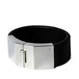 Black bracelet, front view