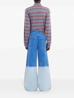 MARNI - Men Contrast Denim Trousers