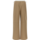 tan pants, back view