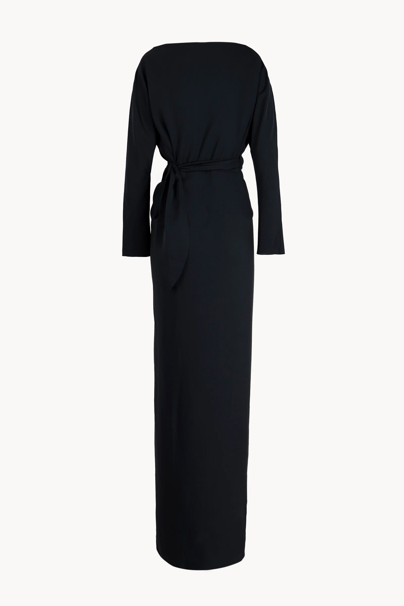 Navy dress, front view