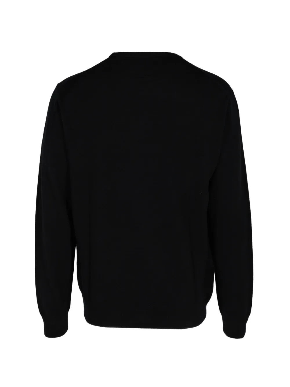 Black knitwear, back view