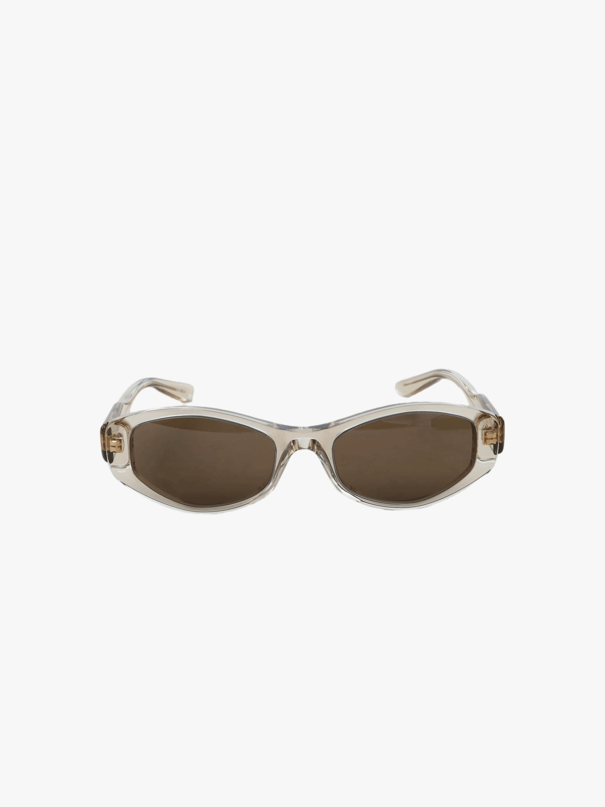 Brown eyewear, front view