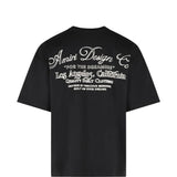 Black t-shirt, back view