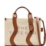 Tan bag, front view