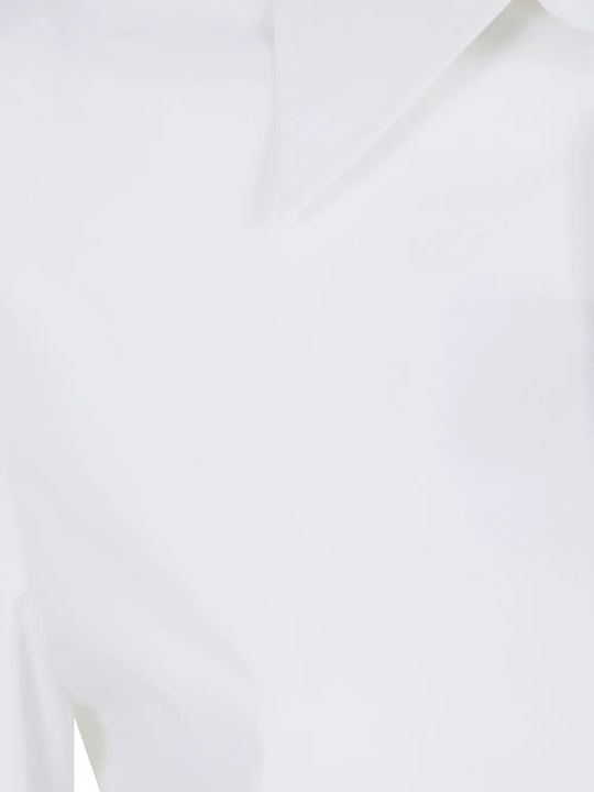 Close up of White shirt, showing texture of the 100% cotton fabric