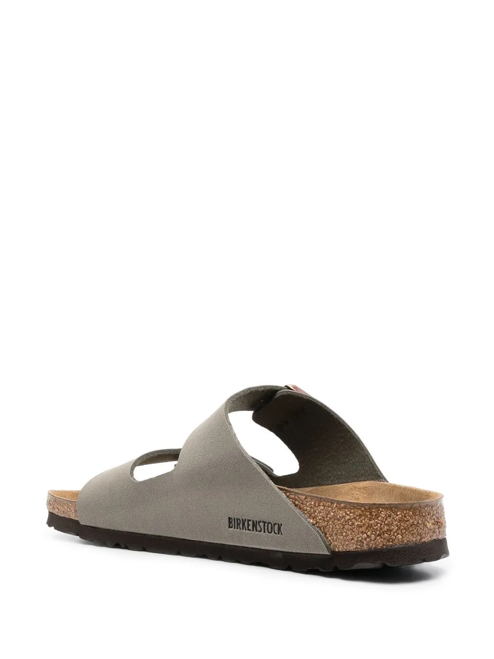 Grey sandals, side view