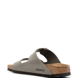 Grey sandals, side view