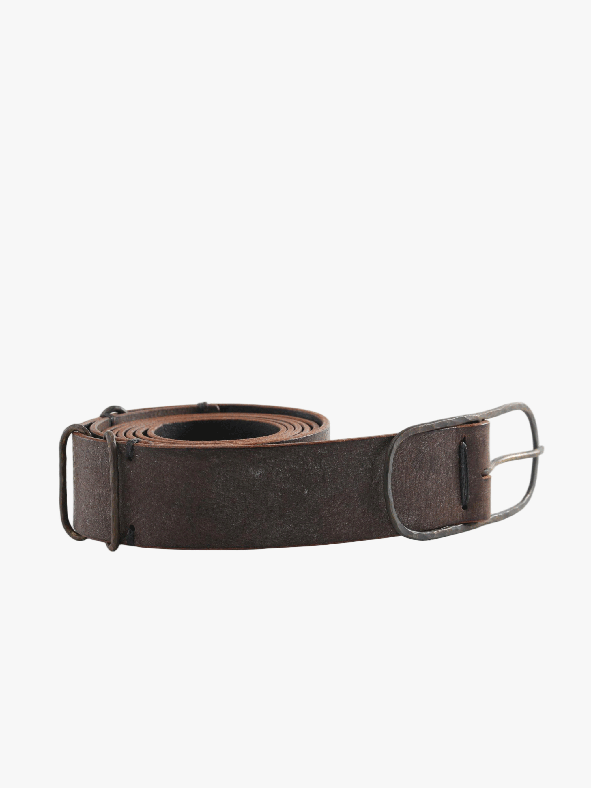 Brown accessories, front view