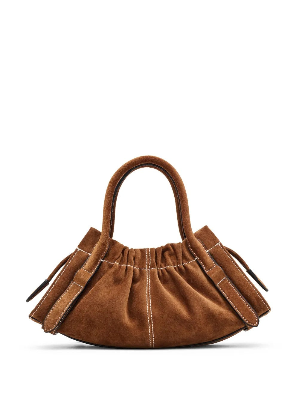 Brown handbag,front view