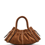 Brown handbag,front view