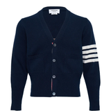 Blue knitwear, front view