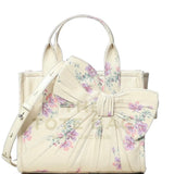 MARC JACOBS - Women The Antique Floral Oversized Bow Canvas Small Tote Bag
