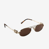 Brown sunglasses, side view