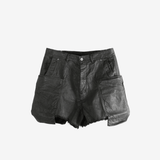 Black shorts, front view