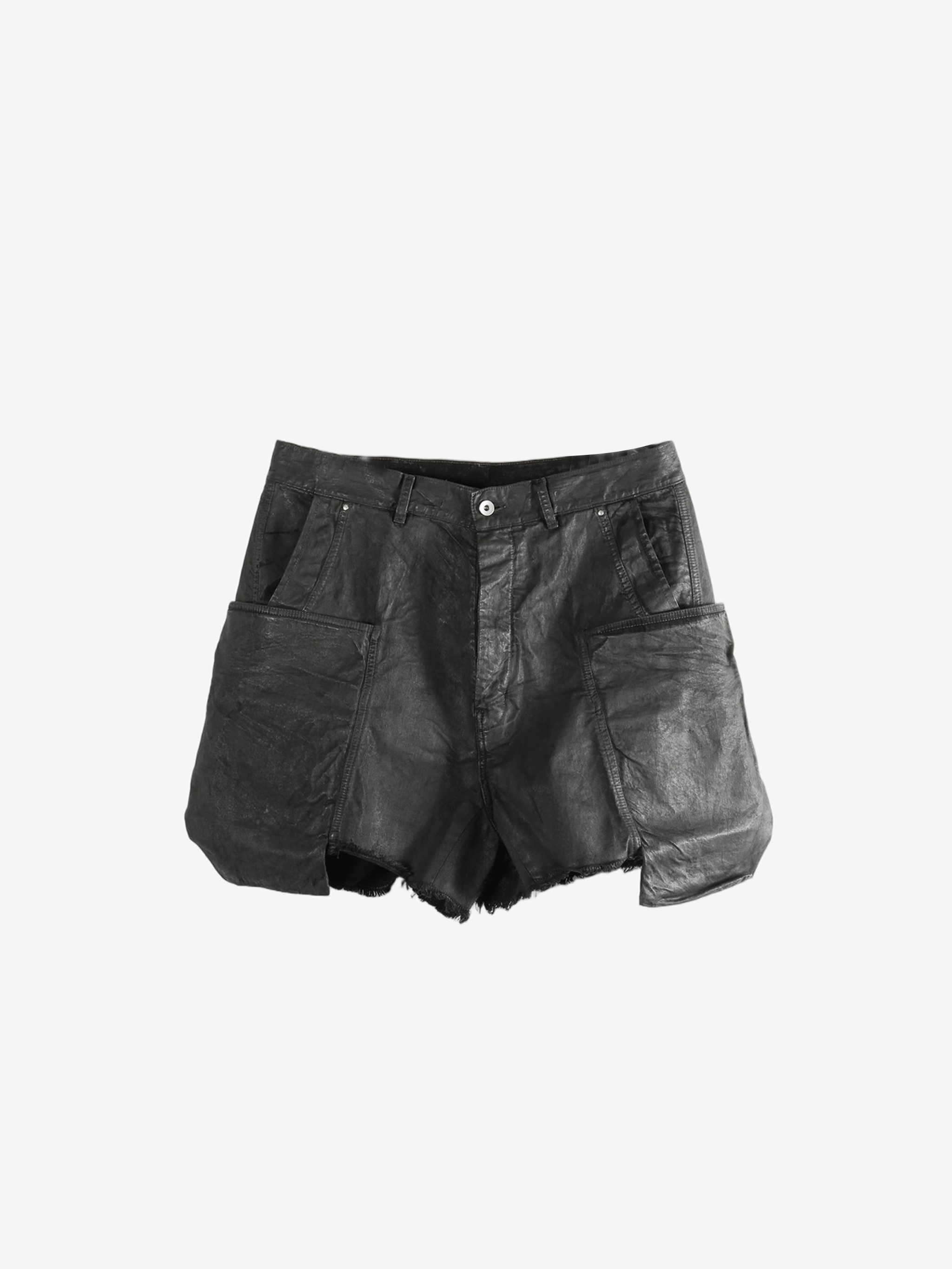 Black shorts, front view