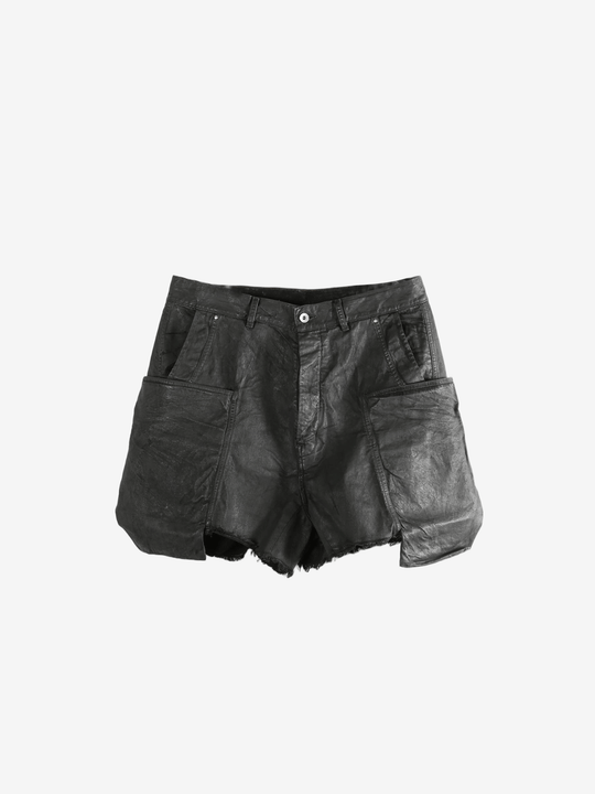 Black shorts, front view