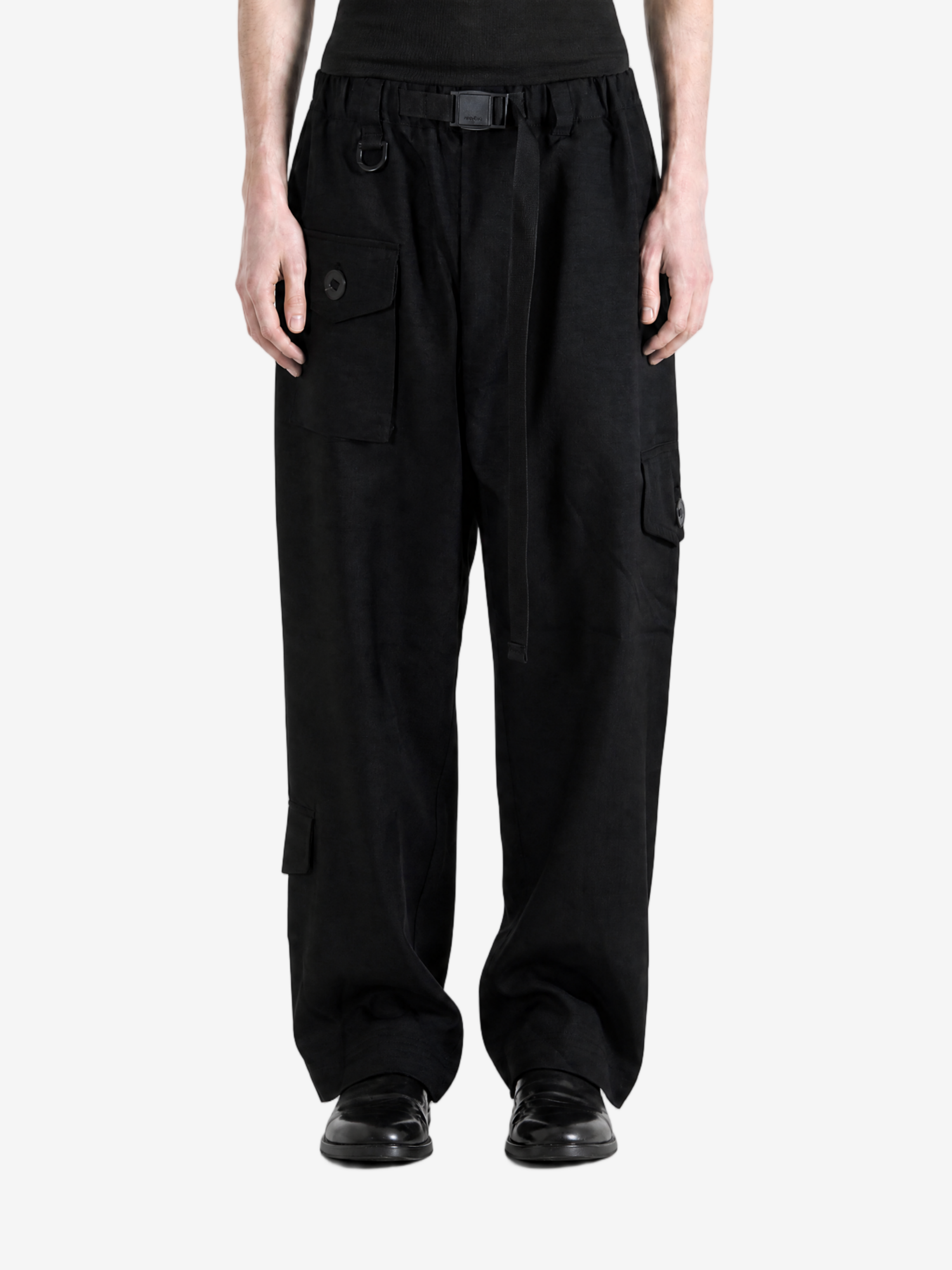 Black pants, full body view