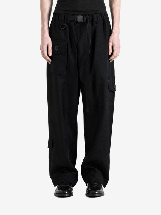 Black pants, full body view