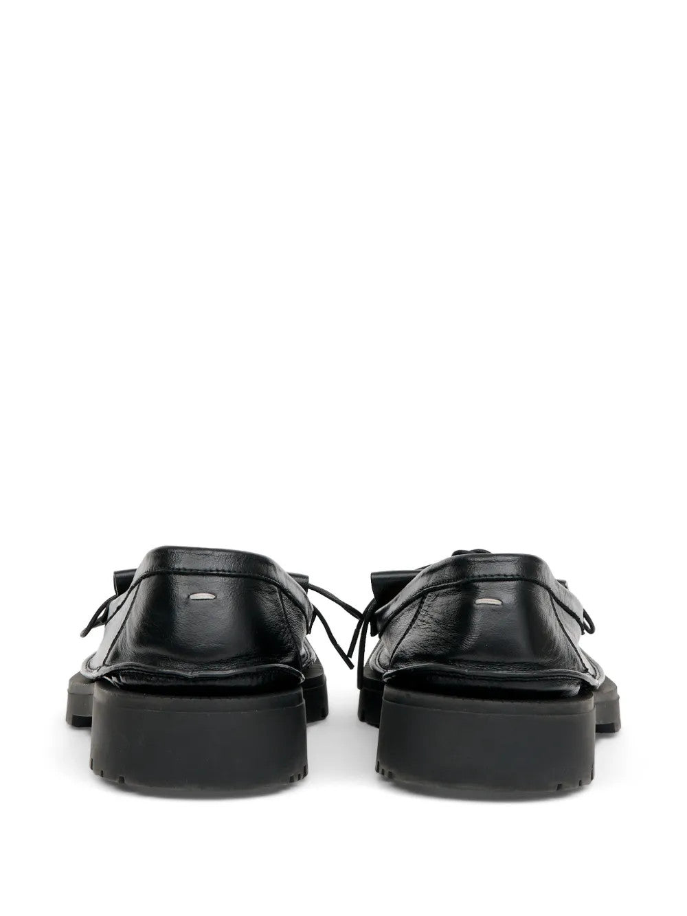 Black shoes, back view