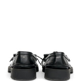 Black shoes, back view
