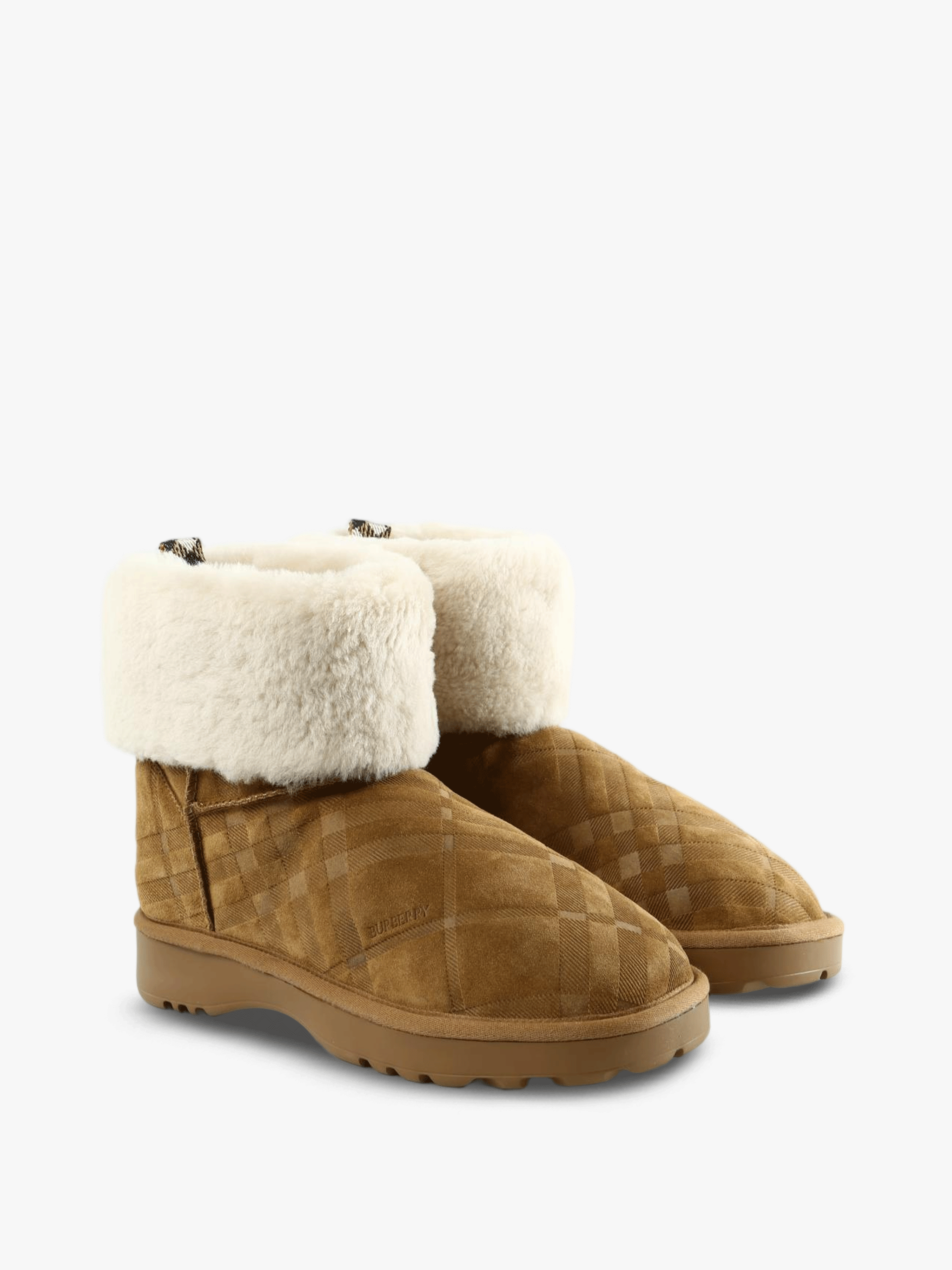 Brown boots, front view