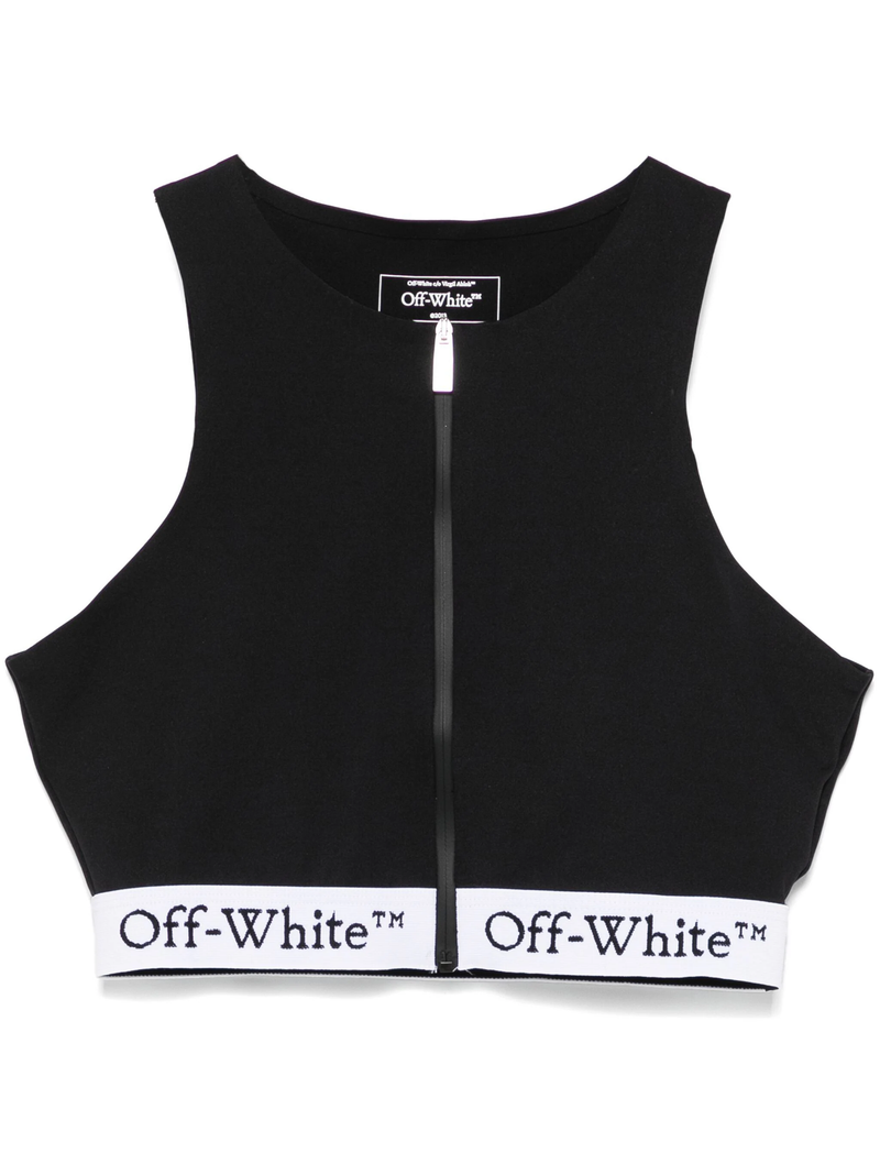 OFF-WHITE - Women Logoband Zipped Rowing Top