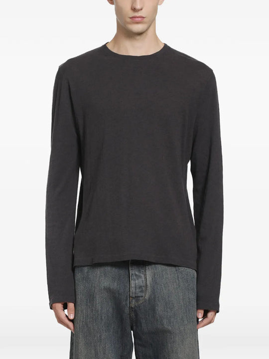 Black knitwear, full body view