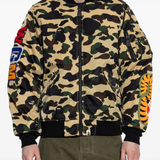 Yellow jackets worn by a person, showing the jackets fit