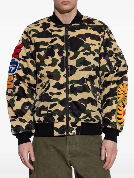 Yellow jackets worn by a person, showing the jackets fit