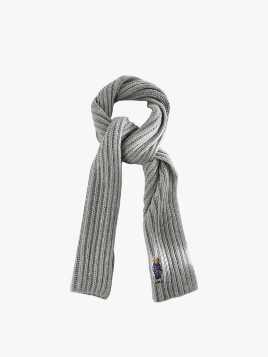Grey scarf, front view
