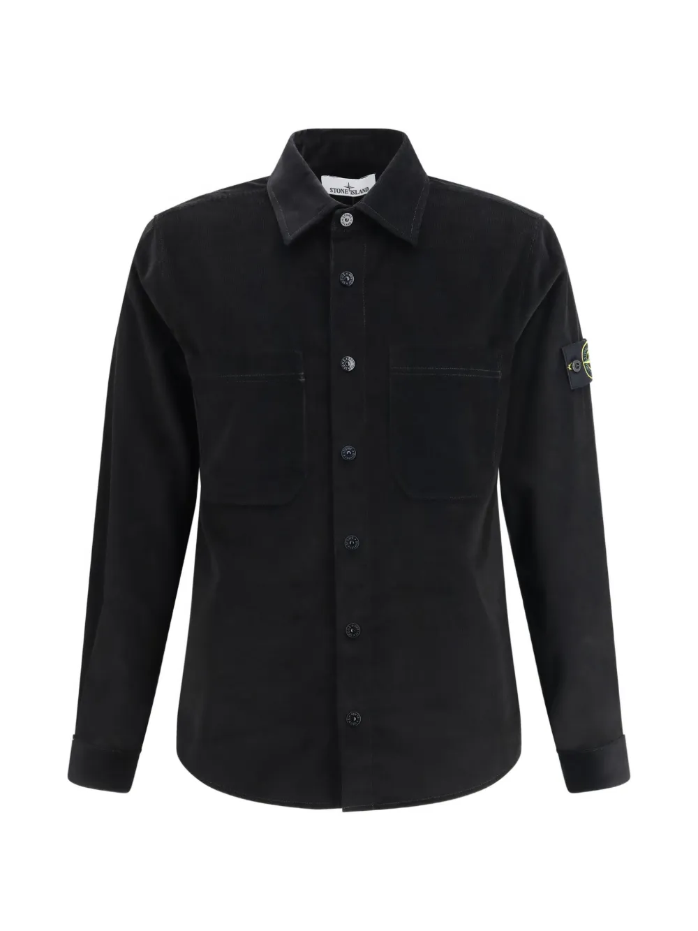 Black shirt, front view