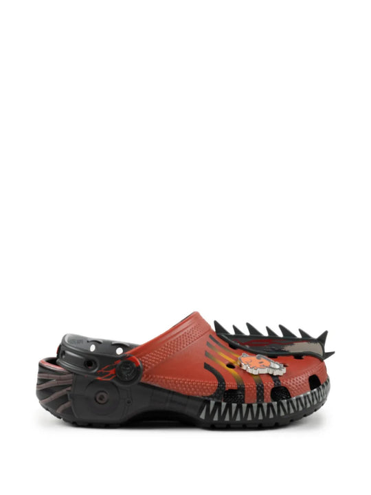 Orange shoes, side view