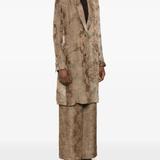 Brown coat,full body view