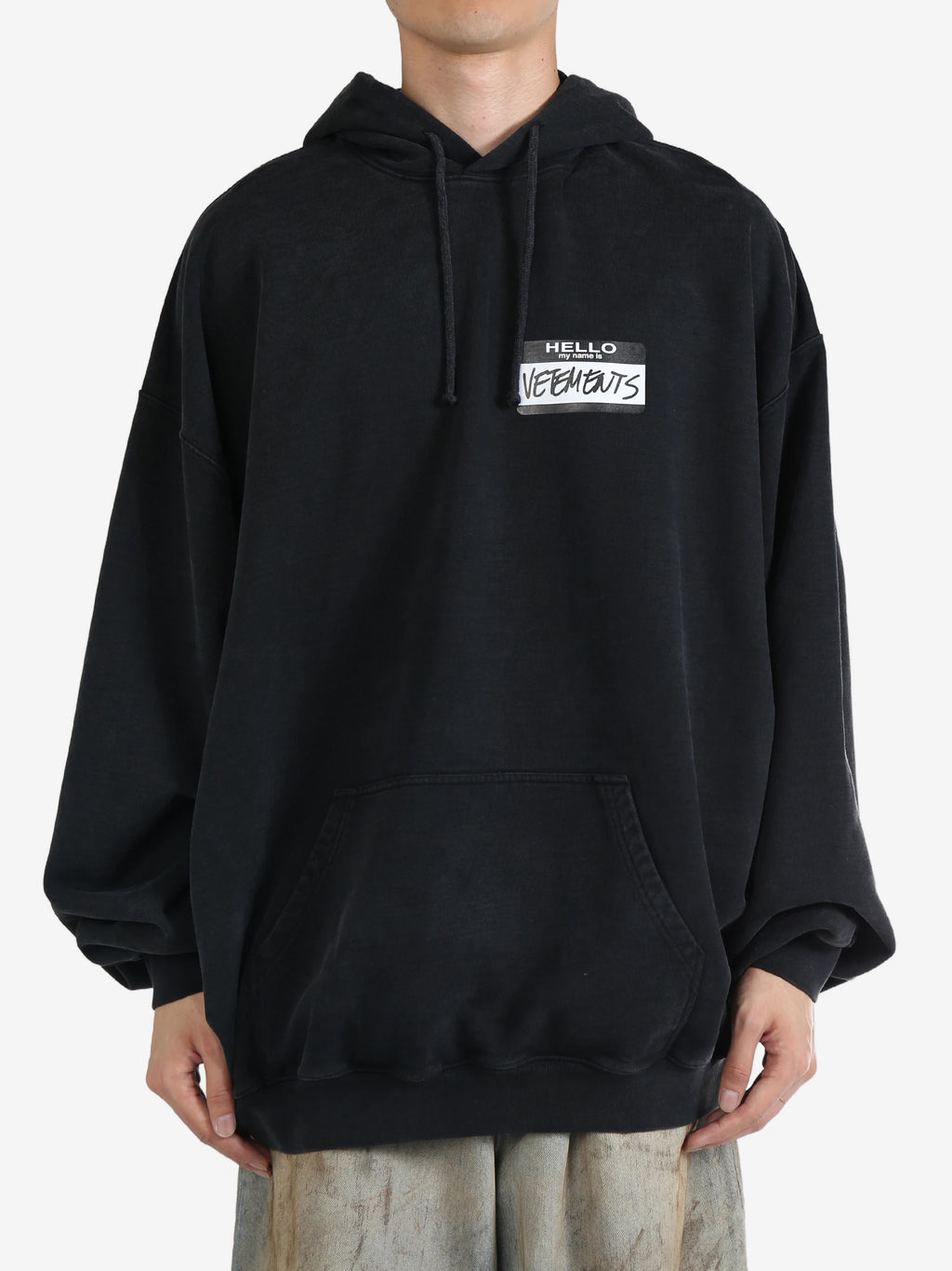 VETEMENTS - Unisex Hello My Name Is Vetements Hoodie