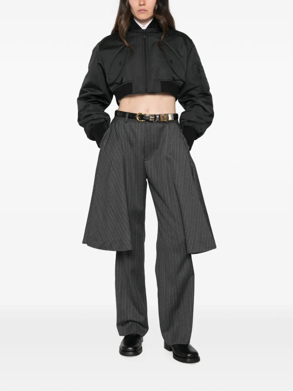 Black jacket, full body view