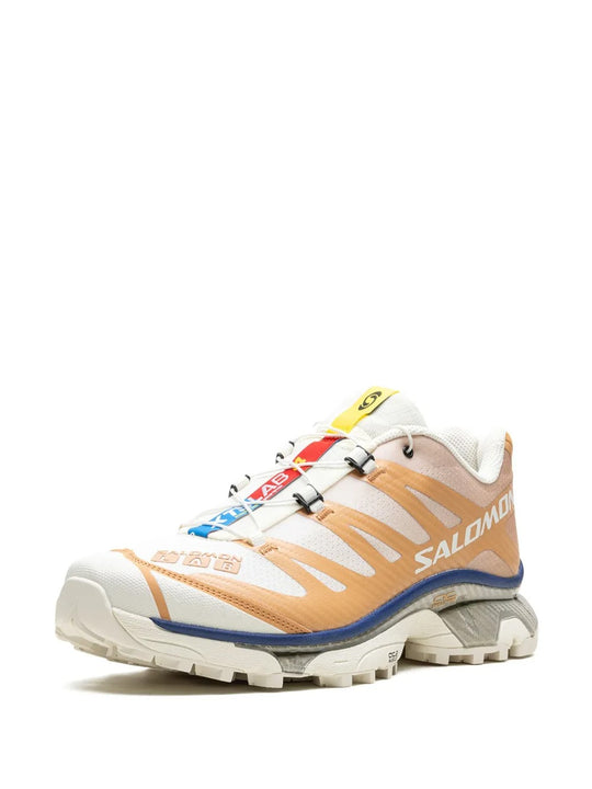 Orange sneakers, side view