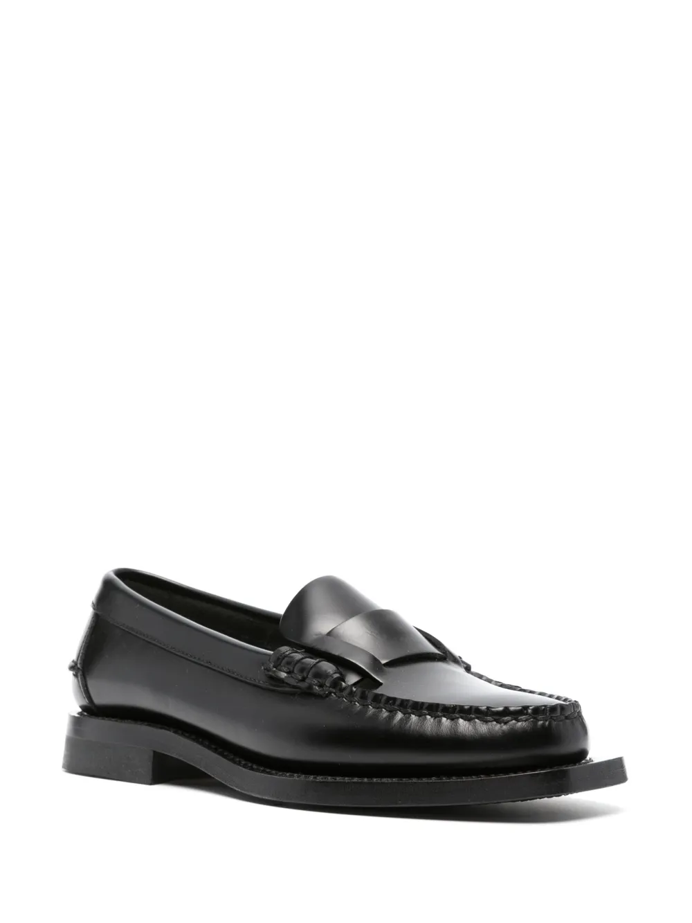 Black loafer, side view
