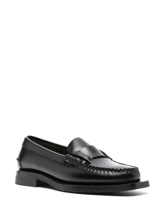 Black loafer, side view