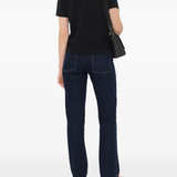 Black t-shirt, front view