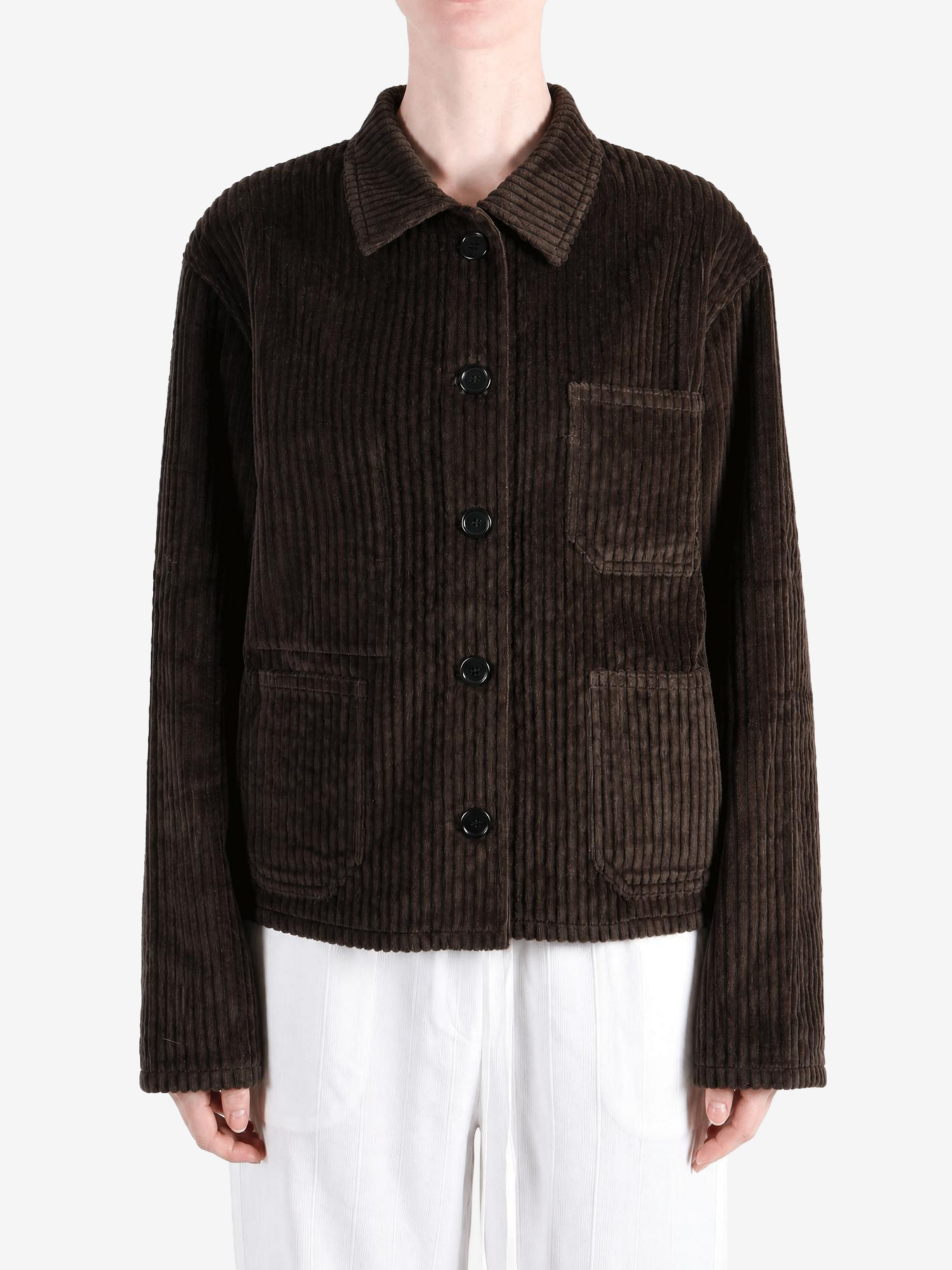 Brown jacket, front view